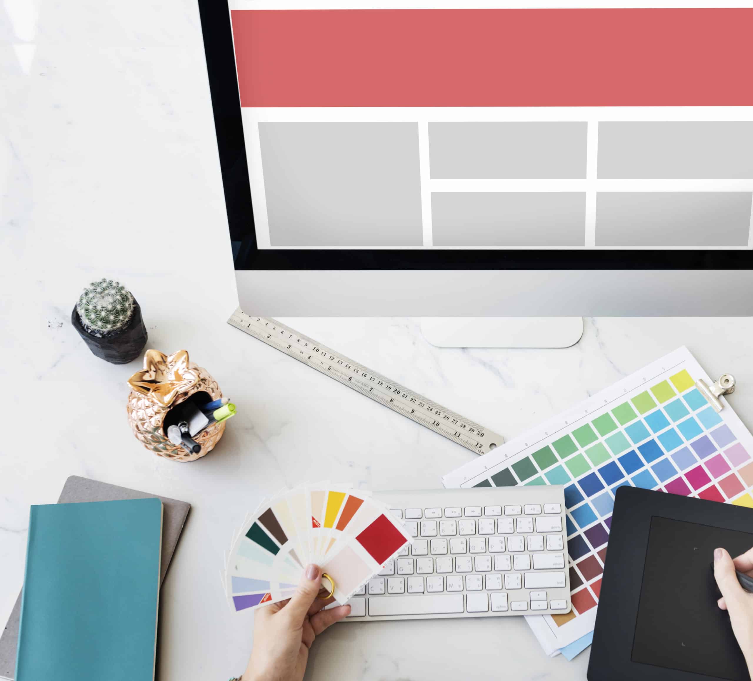 Web Design Company planning colors