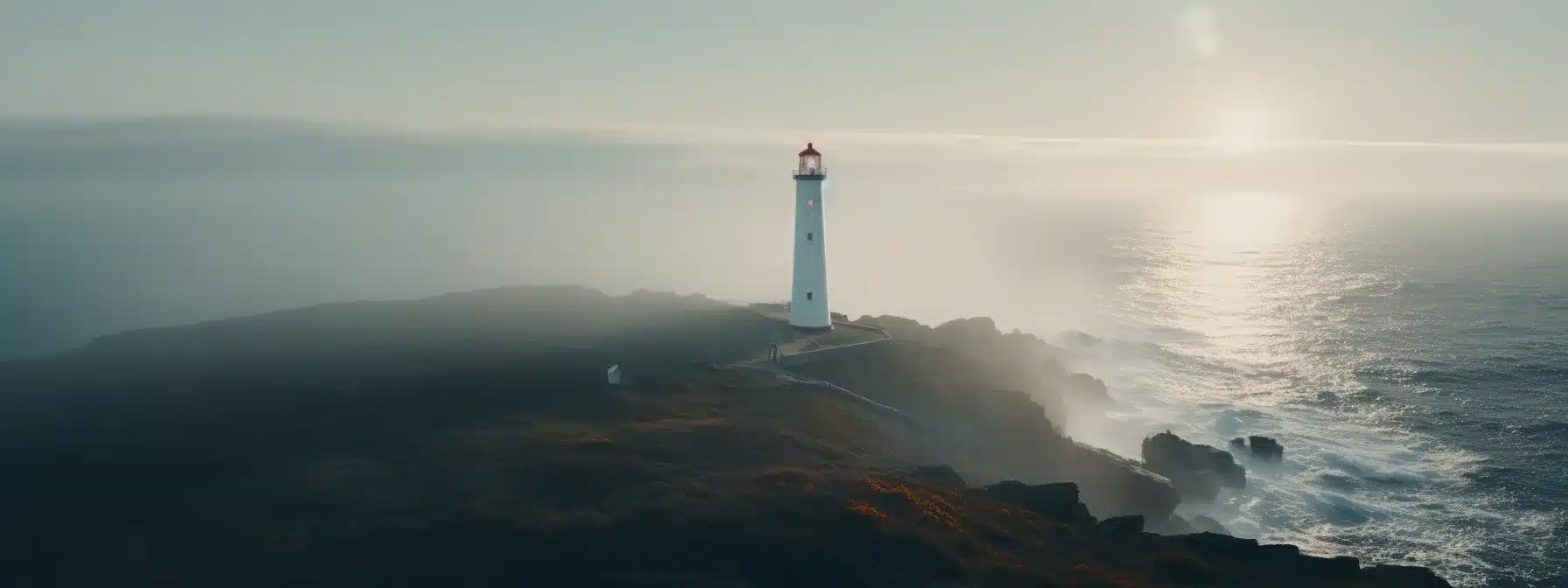 A Lighthouse Guiding A Target Audience Through A Foggy Landscape Towards A Brand'S Resounding Message.