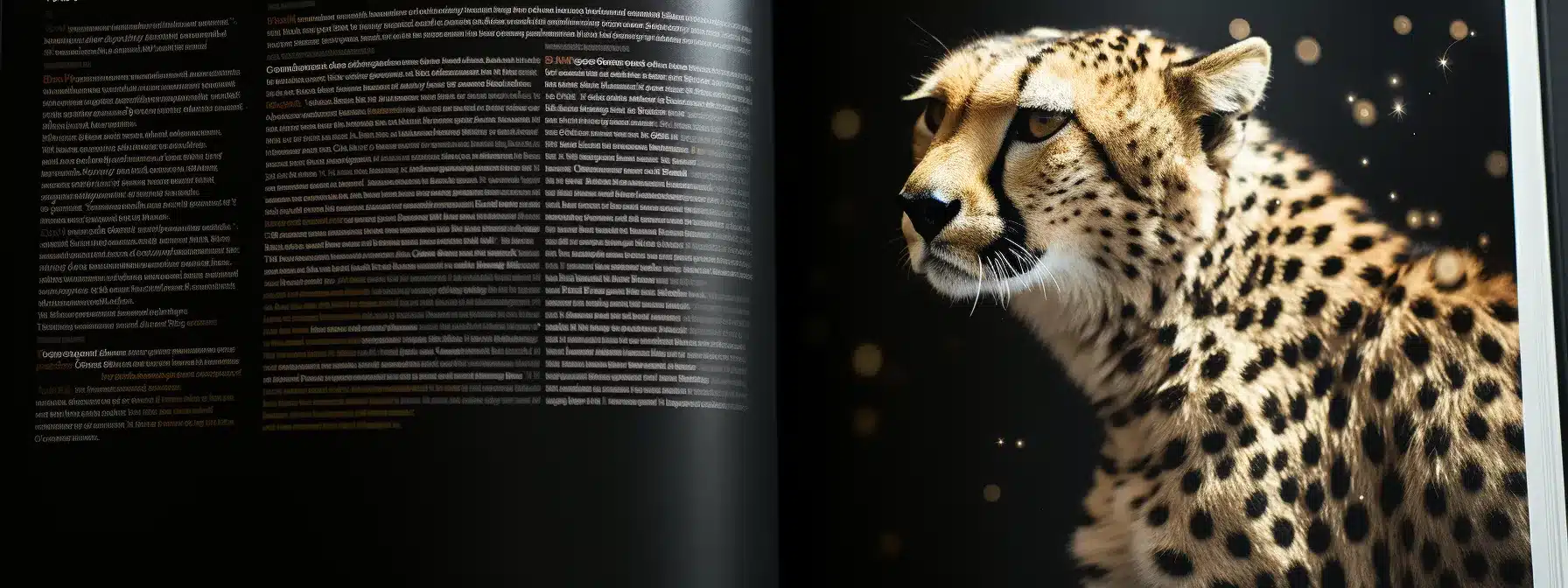 A Table Of Contents With A Sprinkle Of Creativity Turning Into A Wild Cheetah.
