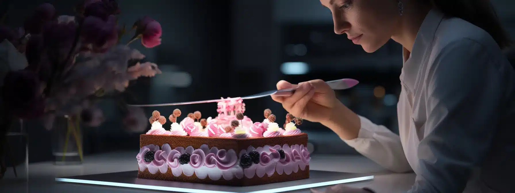A Brand Manager Carefully Layers A Cake, Starting With A Solid Foundation And Ending With Sparkling Customer Engagement.