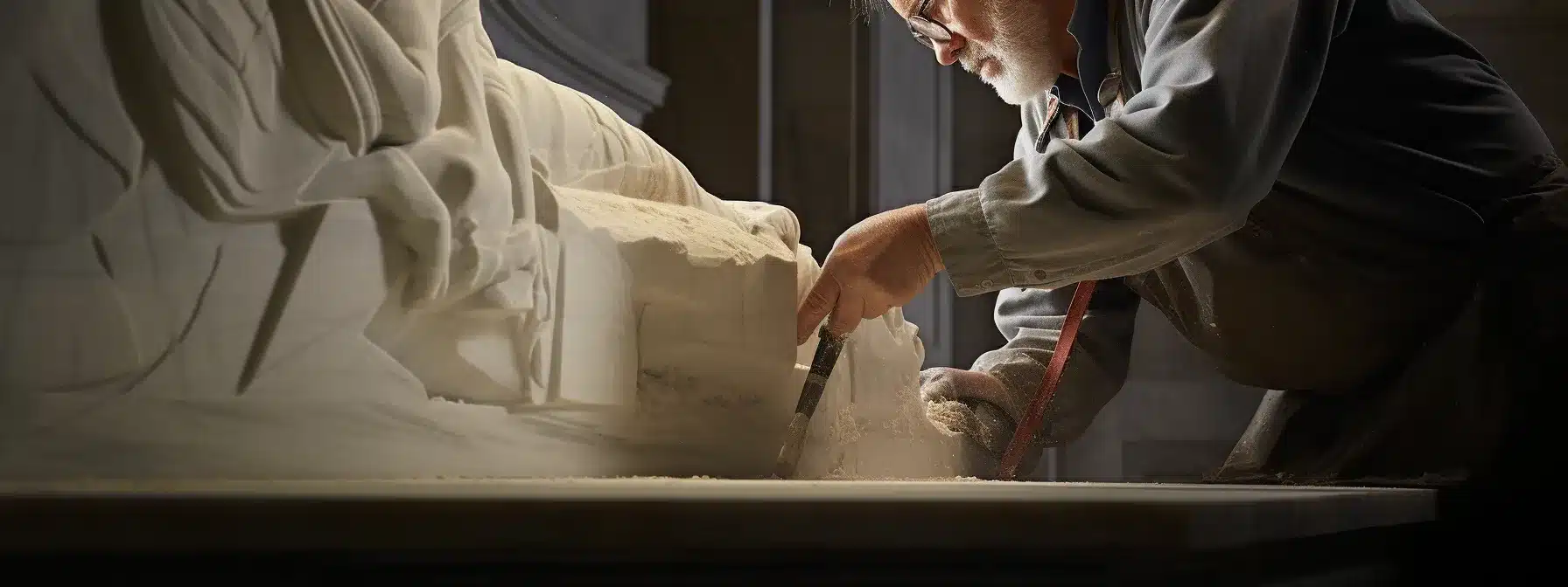 A Sculptor Chiseling Away At A Piece Of Marble, Shaping It Into A New Form.