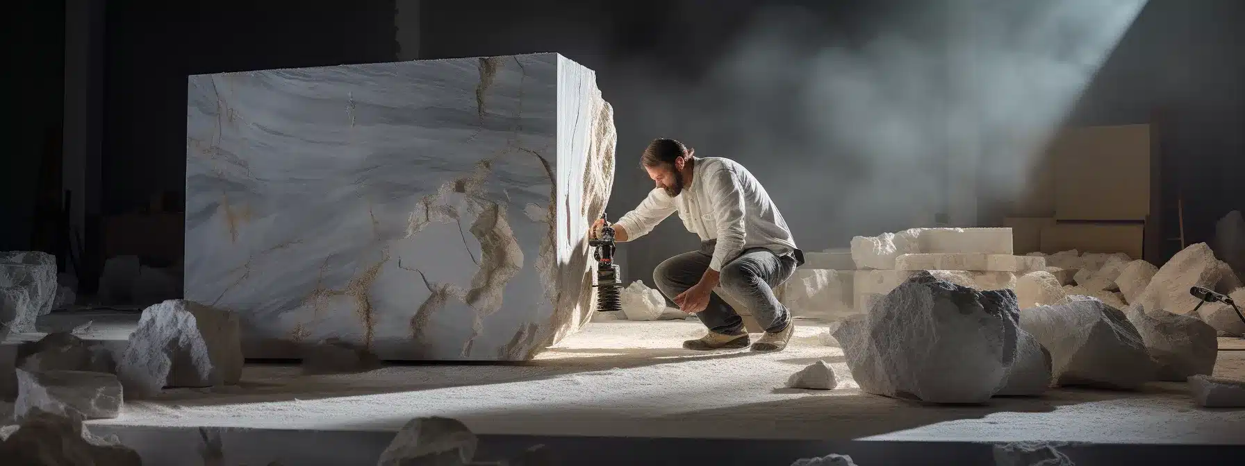 A Sculptor Chipping Away At A Raw Marble Block, Crafting An Extraordinary Narrative.