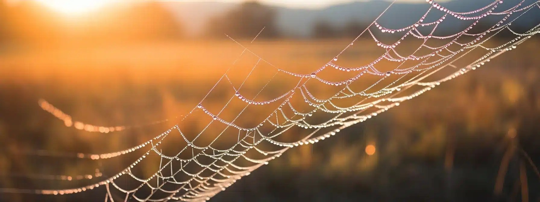 A Spider'S Web Glistening In The Dew Of Dawn, Attracting And Ensnaring The Attention Of Potential Customers.