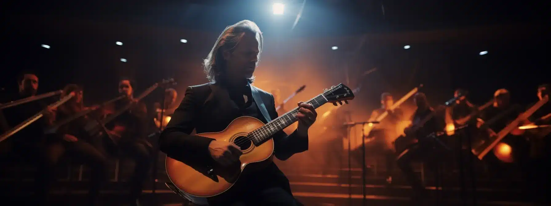 A Brand Manager Conducting A Symphony Orchestra With A Well-Tuned Guitar As The Lead Instrument.