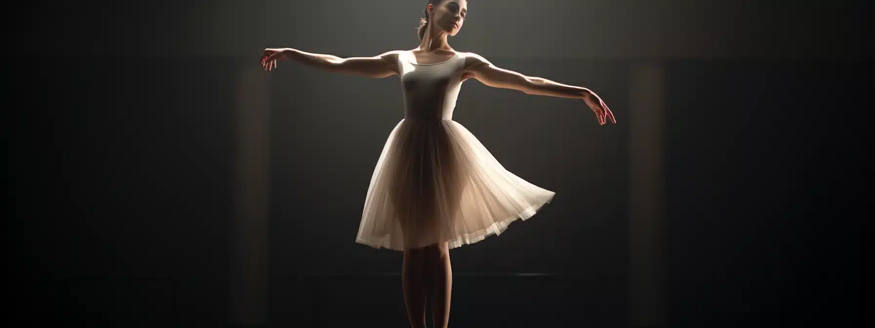 A Ballet Dancer Gracefully Adjusting Their Moves Mid-Performance.