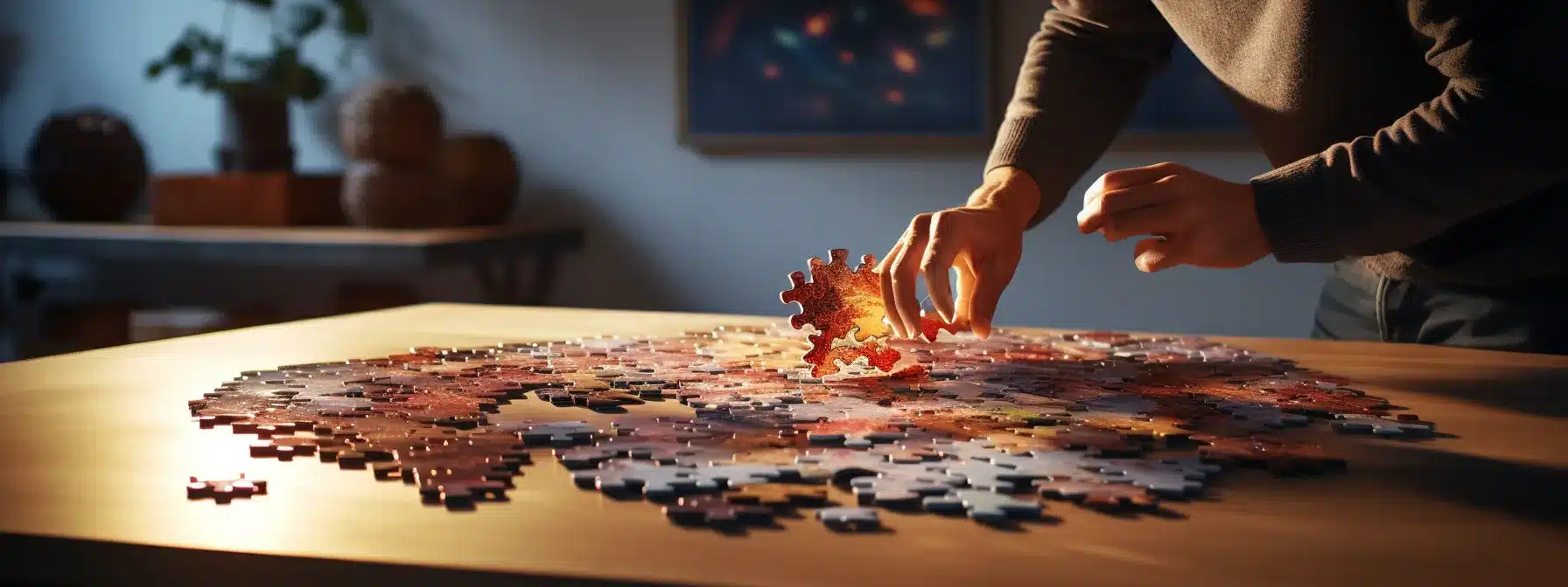 A Marketer Carefully Selecting Puzzle Pieces To Create A Complete Picture Of Their Target Market.