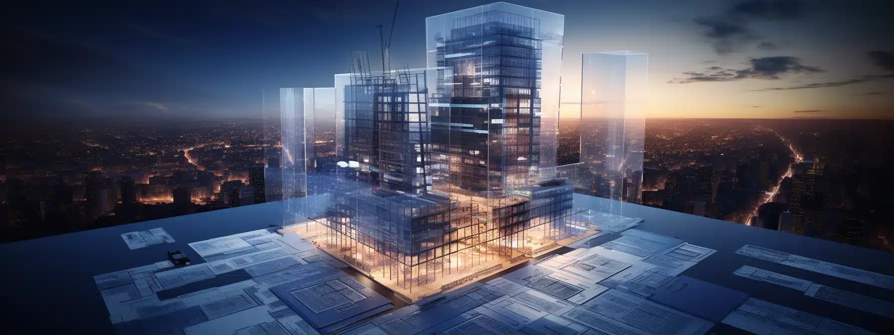 A Skyscraper Being Built With A Blueprint And Architecture As The Brand Strategy And A Positioning Statement Acting As The Cornerstone.