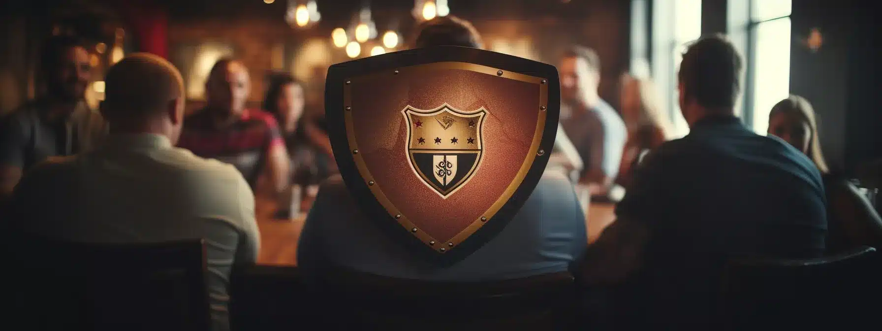 A Brand Logo On A Shield Surrounded By Customers With Crowns On Their Heads, Symbolizing Brand Resilience And Customer Loyalty In Times Of Crisis.