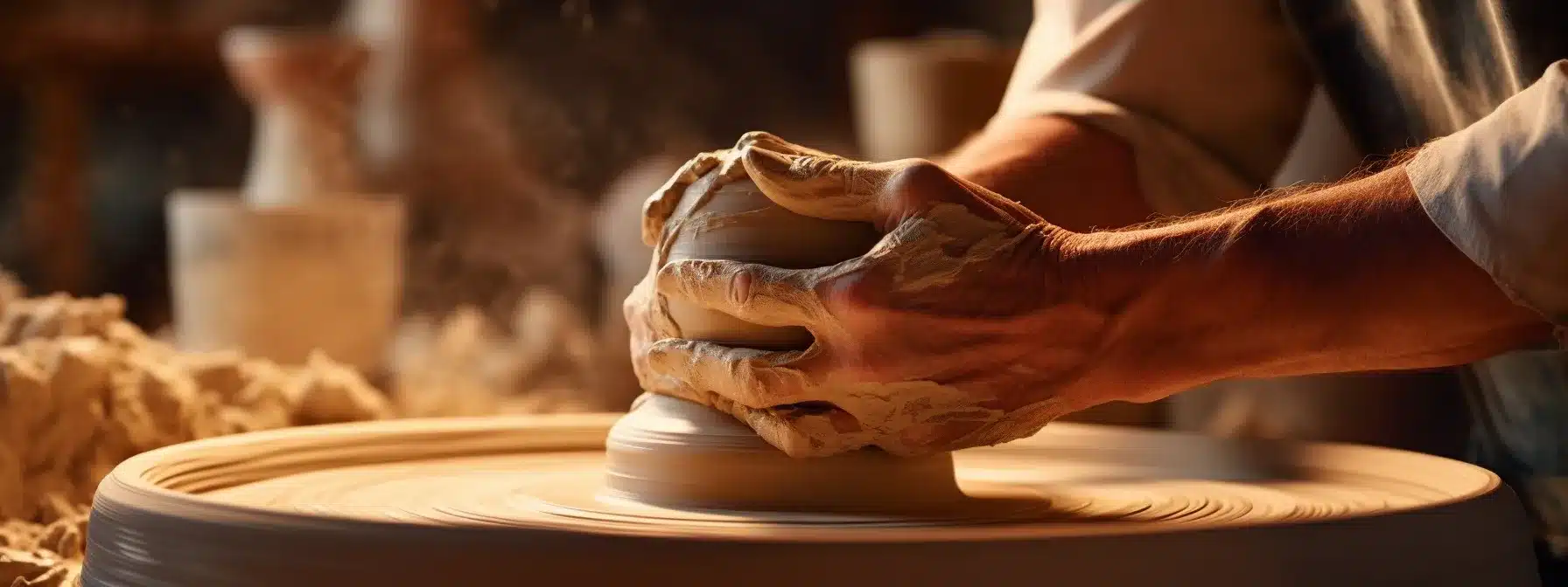 A Potter'S Hands Shaping A Brand Entity On A Spinning Wheel.