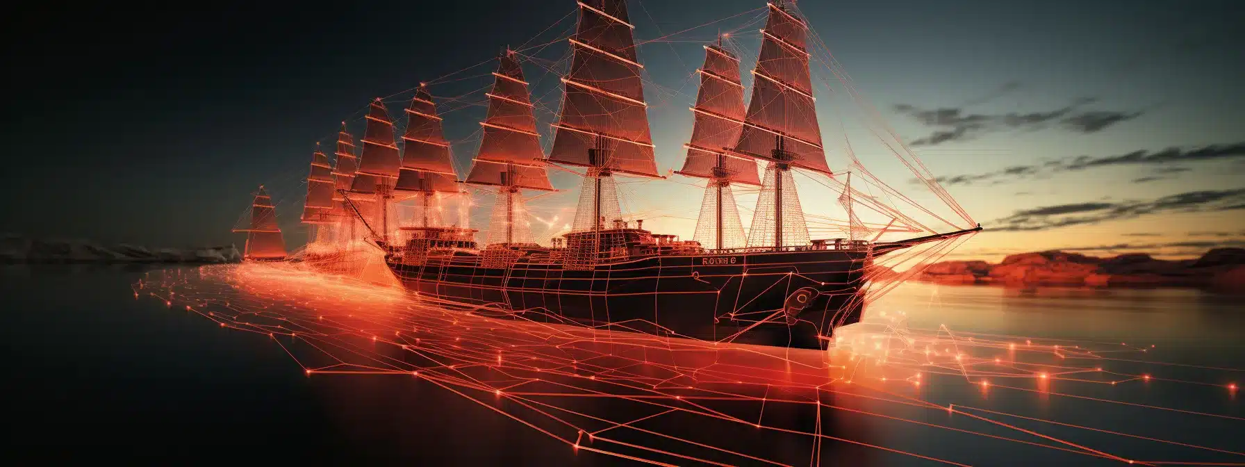 A Ship Sailing Through A Journey Map Of The Consumer'S Decision-Making Process.