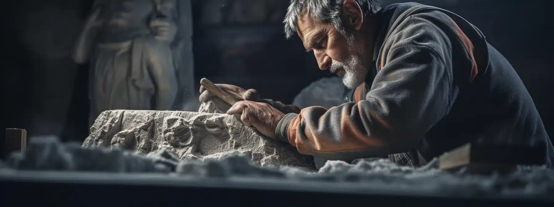 A Sculptor Chiseling A Masterpiece From A Stone Representing The Brand'S Positioning Strategy.