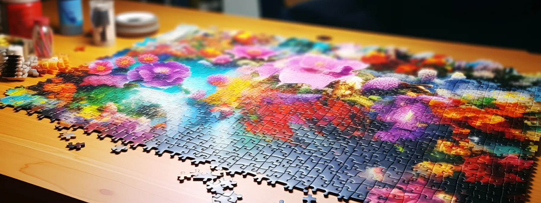 A Completed Puzzle With All The Pieces Fitting Perfectly Together To Form A Masterpiece.