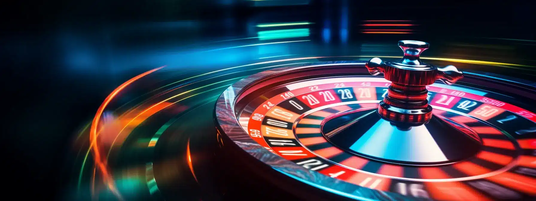 A Spinning Roulette Wheel With Anticipation And Excitement In The Air.