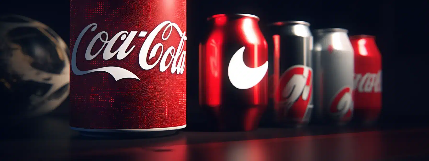 A Close-Up View Of Product Packaging From Coca-Cola, Apple, And Nike, Showcasing Their Consistent Brand Identities.