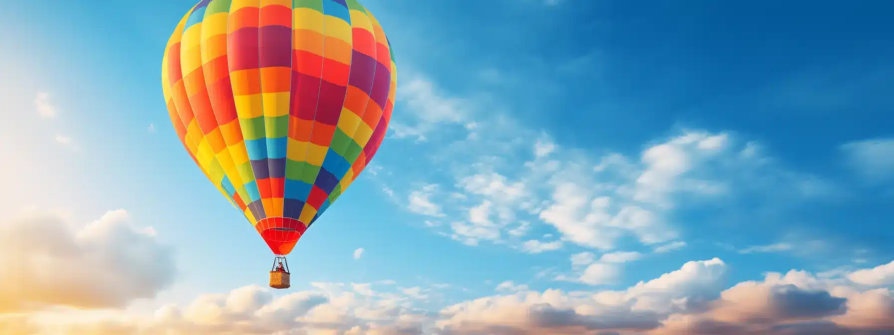 A Colorful Hot Air Balloon Rises In The Sky, Symbolizing Brand Positioning Fueling Business Growth.