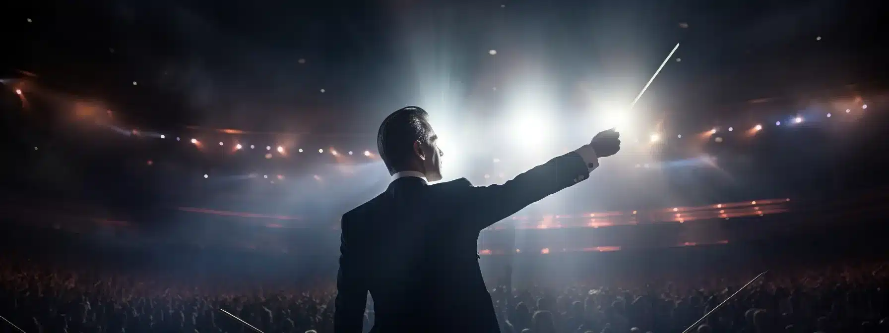 A Conductor Holding A Baton, Orchestrating A Symphony Of Brand Elements.
