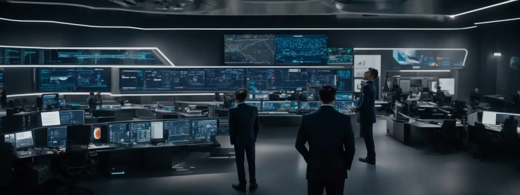 A Visionary Entrepreneur Stands At The Helm Of A Sleek, Futuristic Command Center, Directing A Team As They Integrate Advanced Technologies Into The Heart Of Their Next-Generation Product Line.