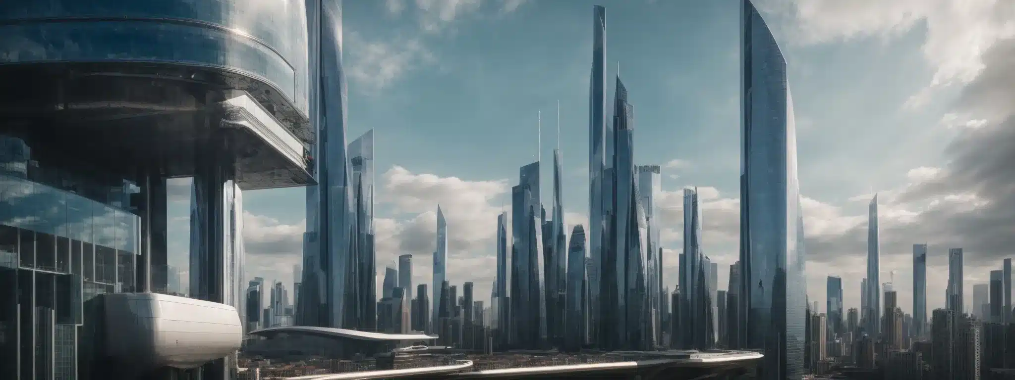 A Futuristic City Skyline, With A Prominent, Unique Skyscraper That Symbolizes Cutting-Edge Architectural Innovation.