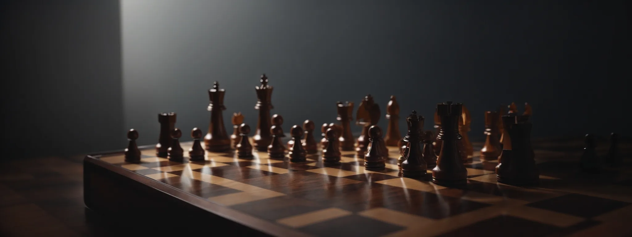 A Chess Board With A Single Piece Standing In The Spotlight, Symbolizing Strategic Positioning And Market Conquest.