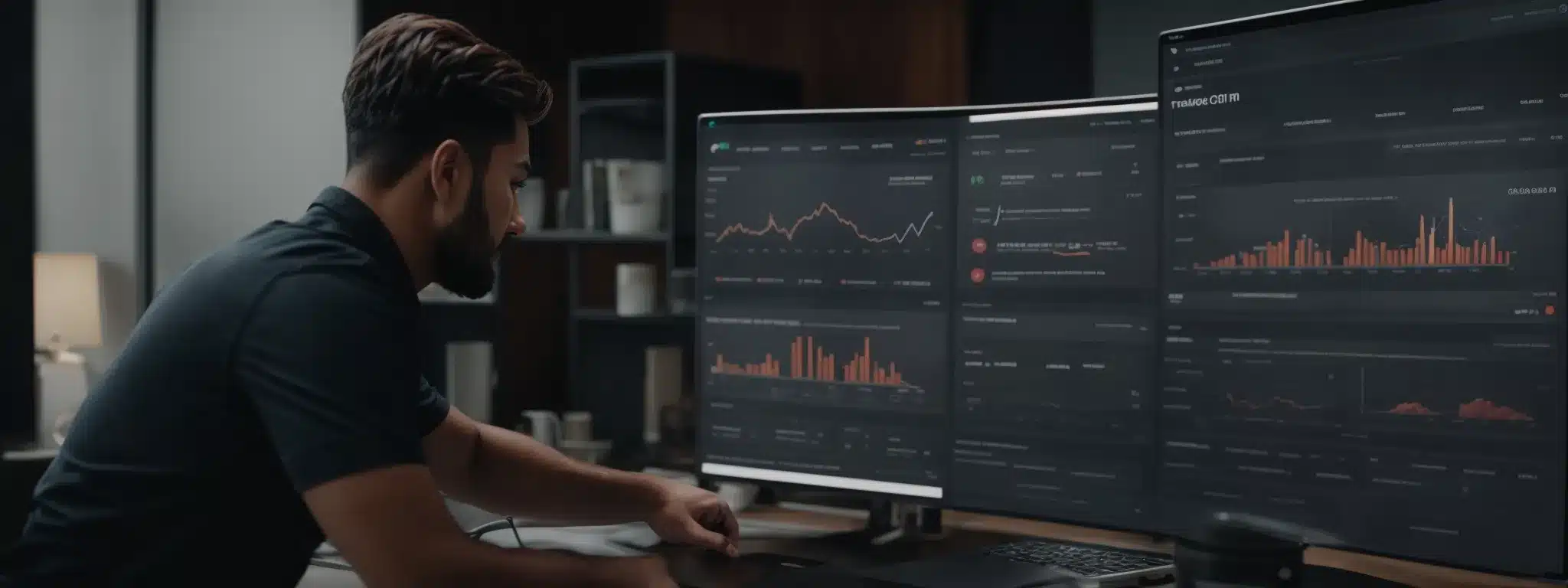A Digital Marketing Strategist Presents A User-Friendly Crm Interface On A Screen, Showcasing A Customer-Centric Analytics Dashboard.