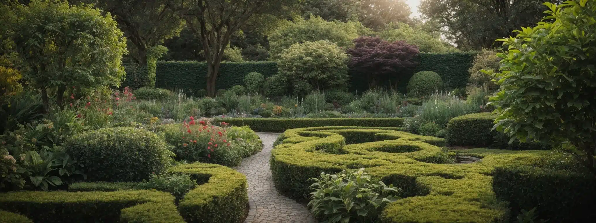 A Harmonious Garden With Well-Tended Paths And A Variety Of Flourishing Plants, Symbolizing Strategic Growth And Nurturing Customer Relationships.