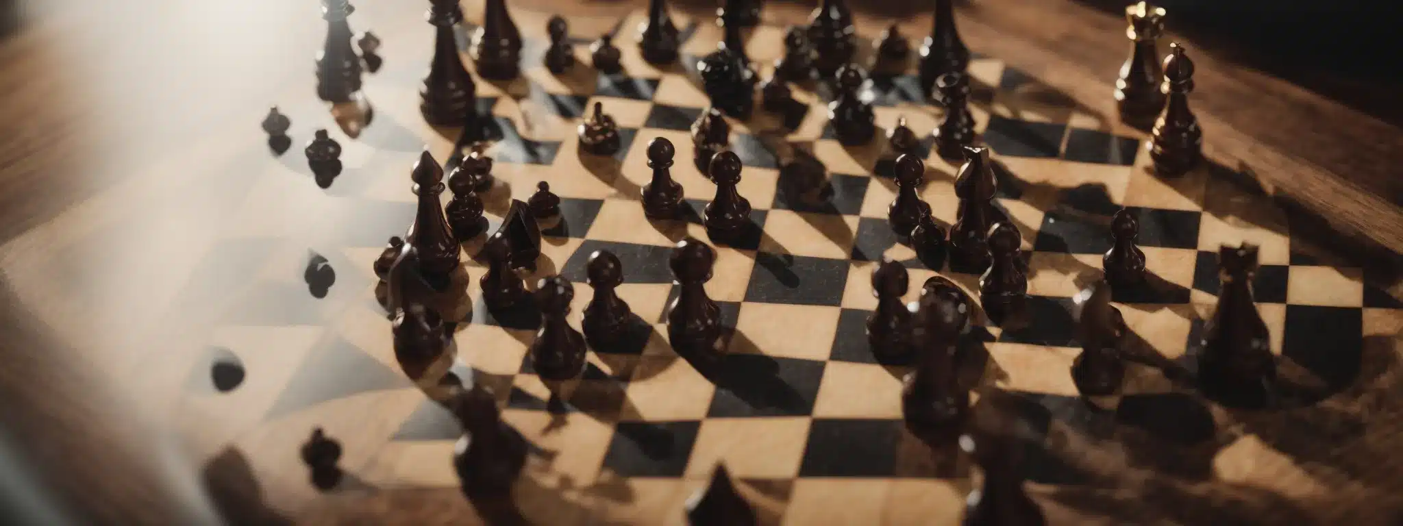 A Solemn Chessboard With Distinct Pieces Set In Strategic Positions, Symbolizing The Battleground Of Market Segmentation.