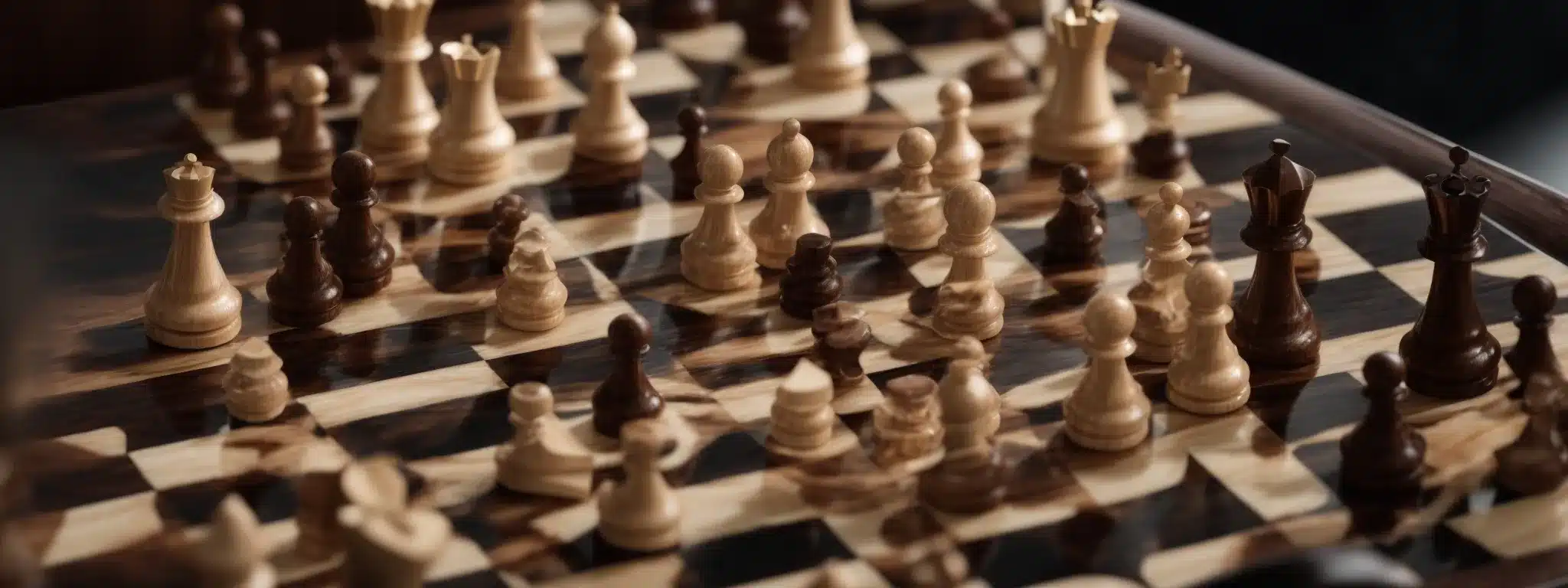 A Chessboard With Distinct Pieces Symbolizing Strategic Positioning And Diverse Market Segments.