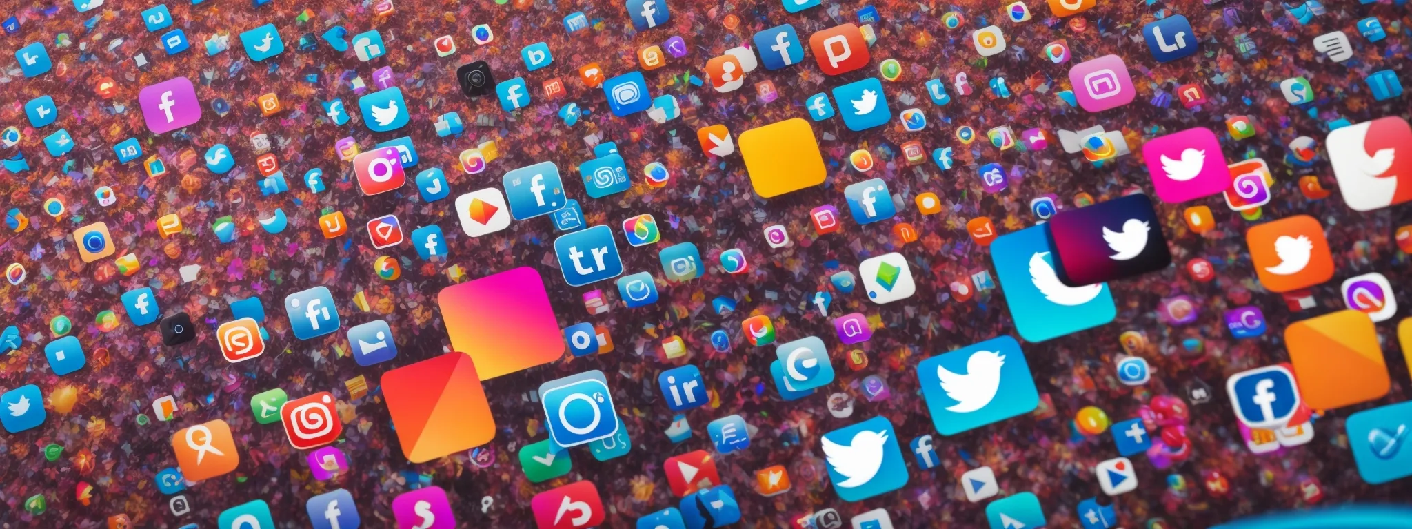 A Smartphone With Various Social Media App Icons Floating Around It On A Vibrant Background.